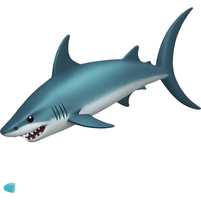 Tiburón en llamas  emoji