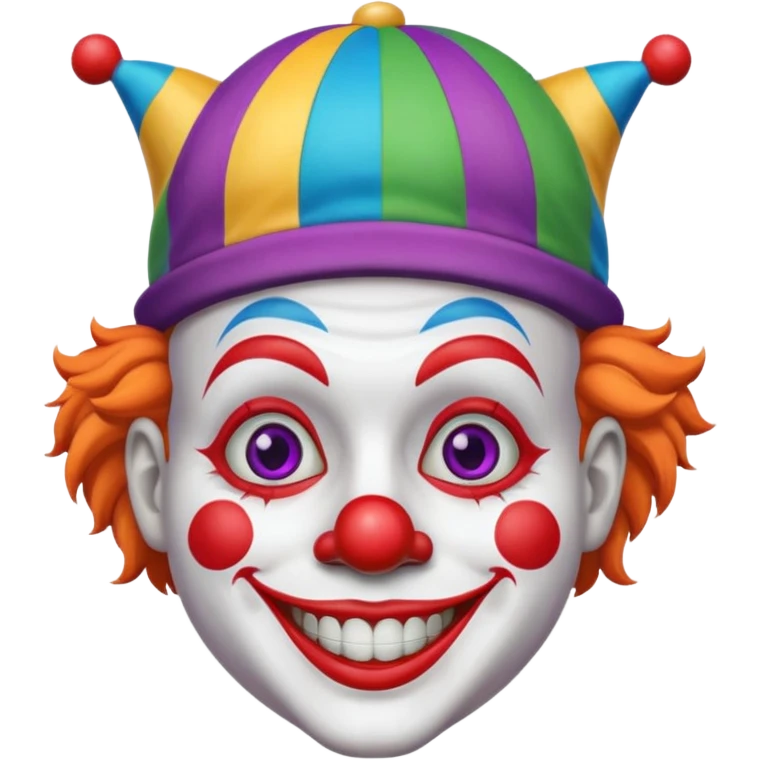 Clown with jester hat emoji