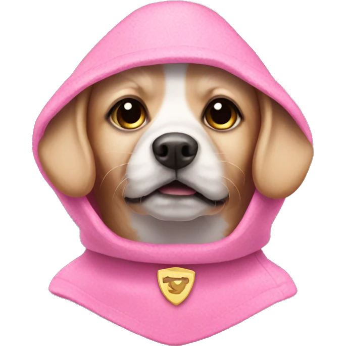 pink costume for a dog emoji