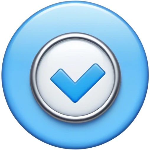 Blue check badge emoji