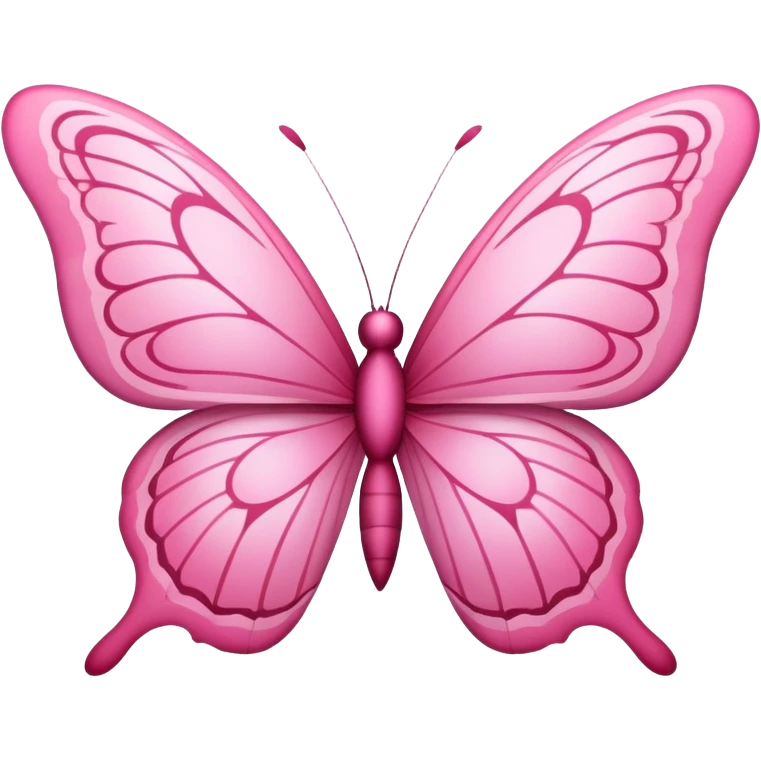 Pink butterfly emoji