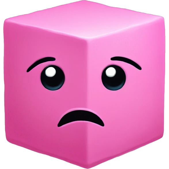 Cube Pink
 Saddened emoji