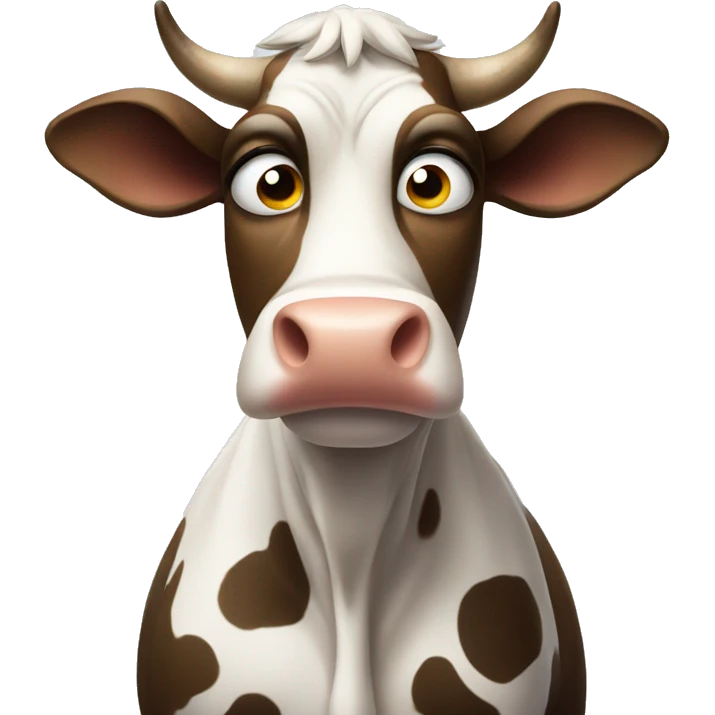 disappointed cow  emoji