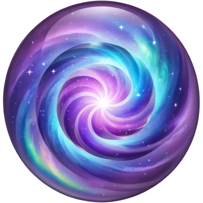 Nebula Gemstone Crystal Orb emoji
