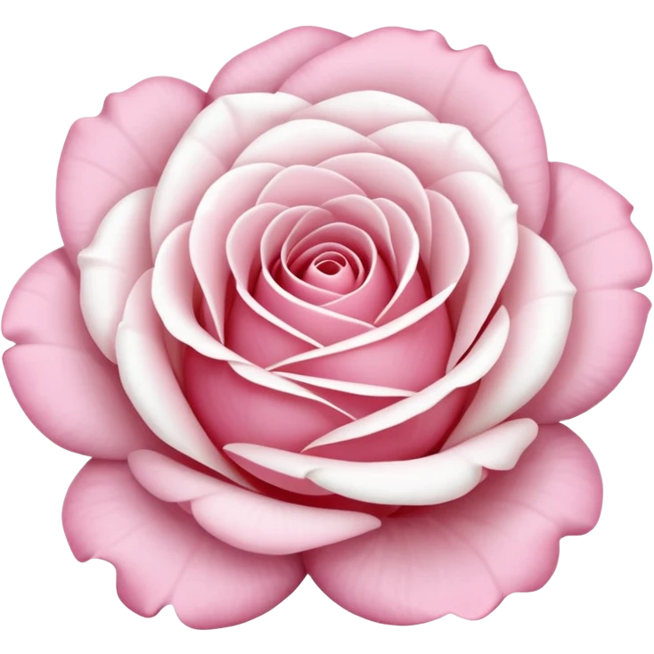 light pink and white rose  emoji
