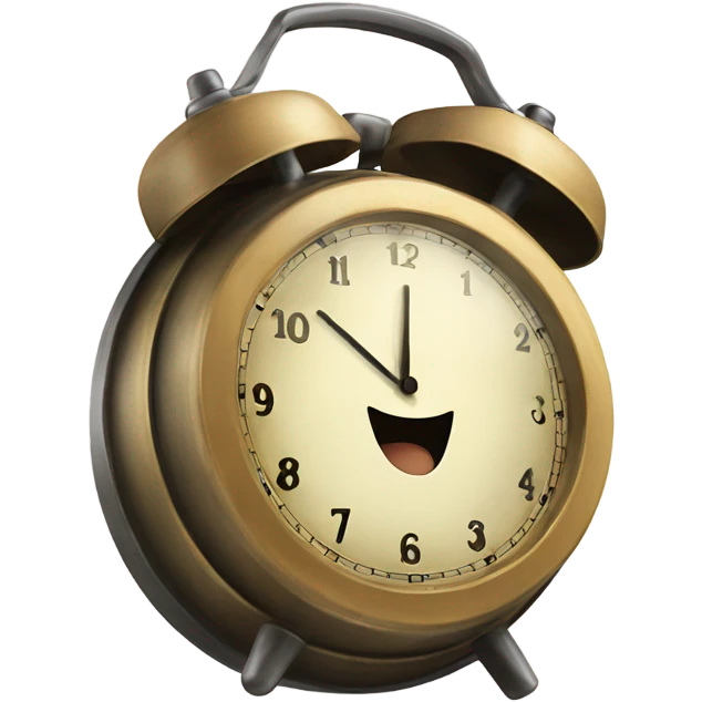 Excited clapping clock emoji