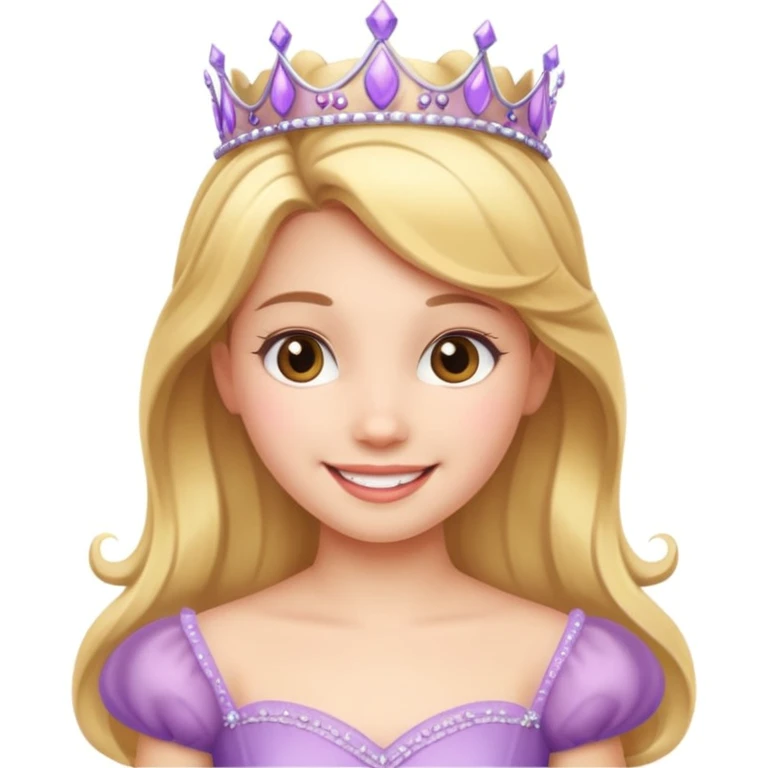 girls in a princess dress emoji