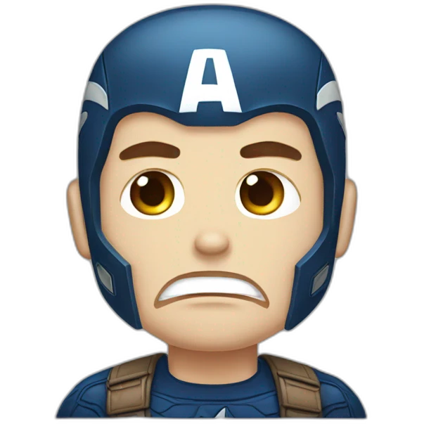 captain america crying emoji