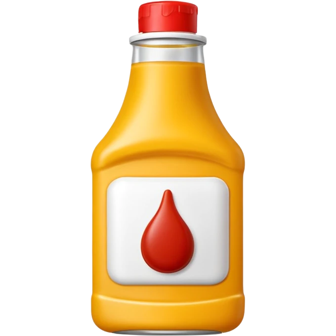 yellow sauce bottle  emoji