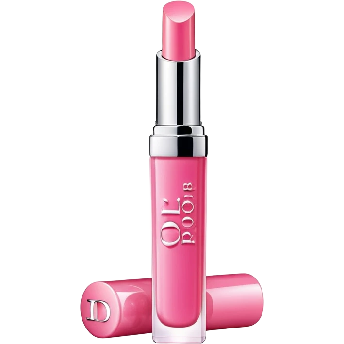 Pink Dior lip gloss emoji