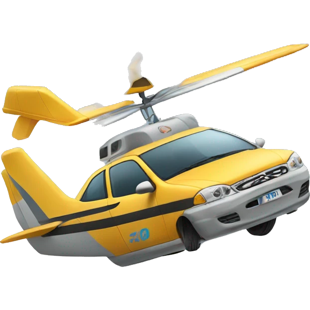un emoji de un carro volador emoji