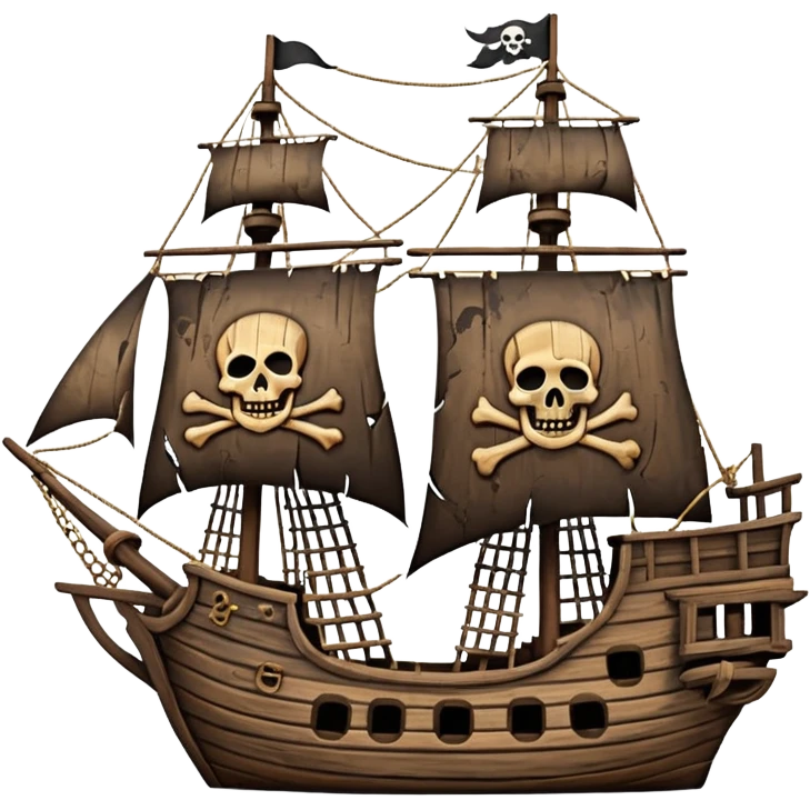 mât bateau pirate emoji