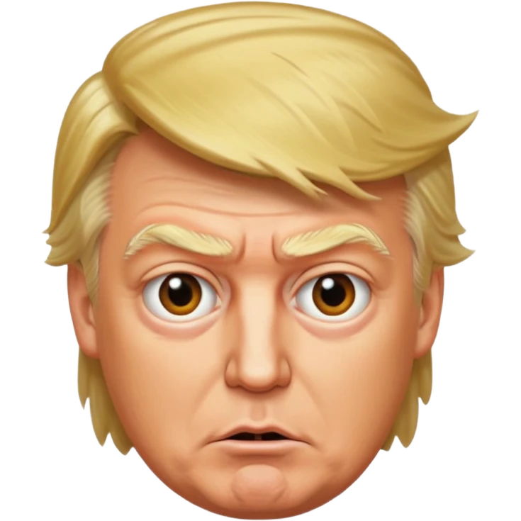 donald trump as a raving lunatic emoji