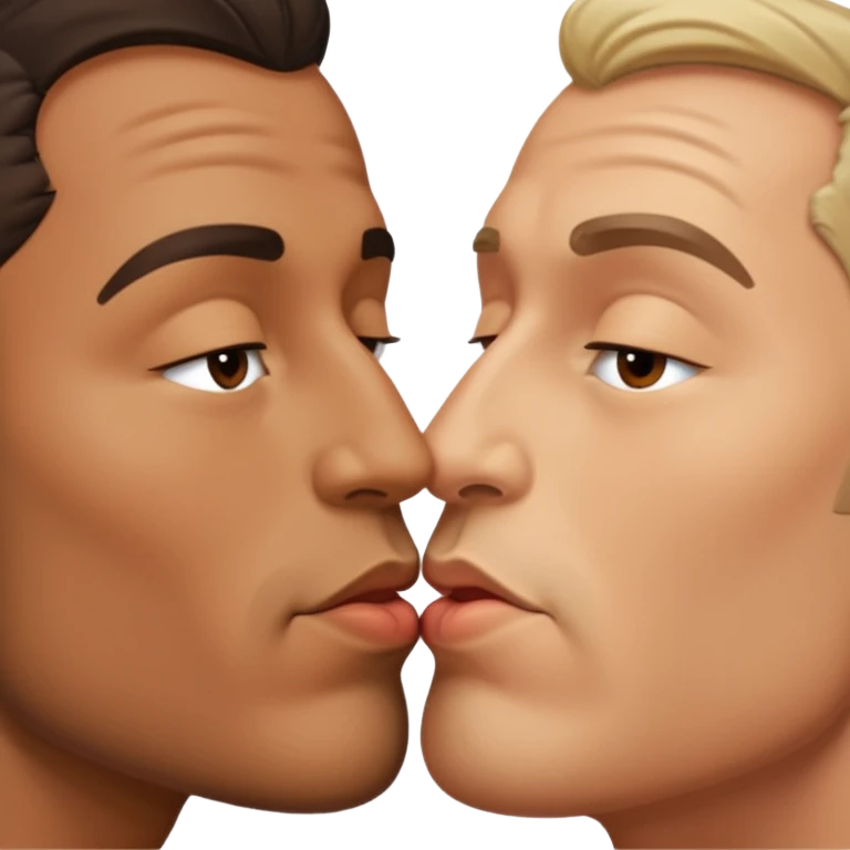 2 men kissing emoji
