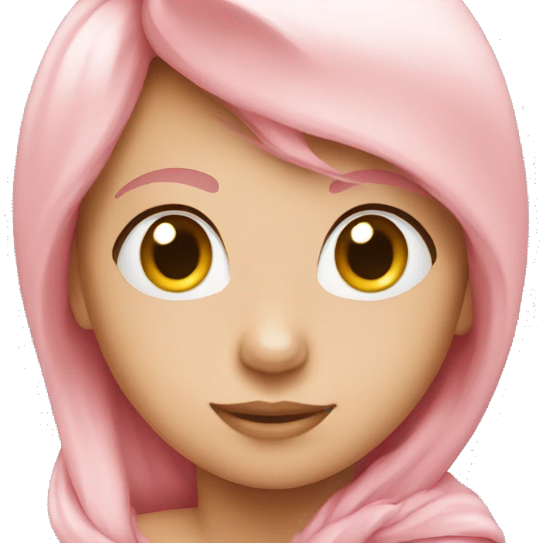 light pink love emoji