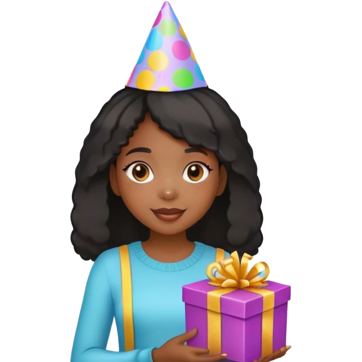 19th birthday black girl  emoji