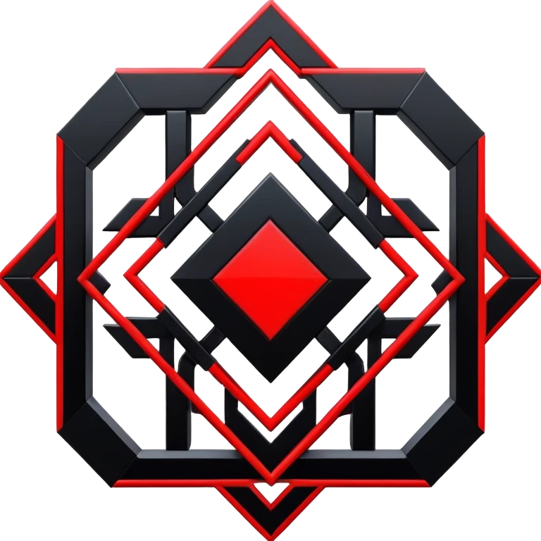  Black And Red Cyber Aesthetic Deco emoji