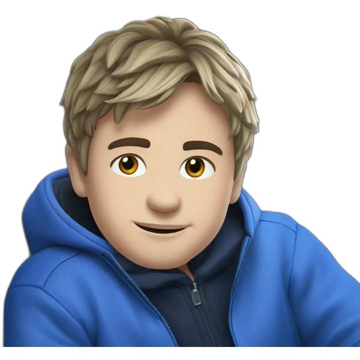 smiling boy in car emoji