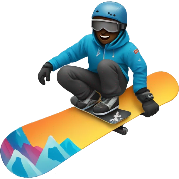Someone snowboarding  emoji