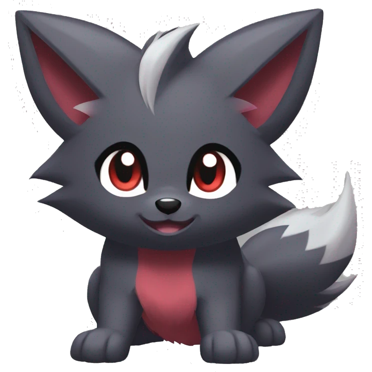 Kawaii Zorua-Zoroark-Mightyena emoji