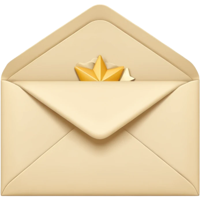 an envelope with asterisks in the upper right corner emoji