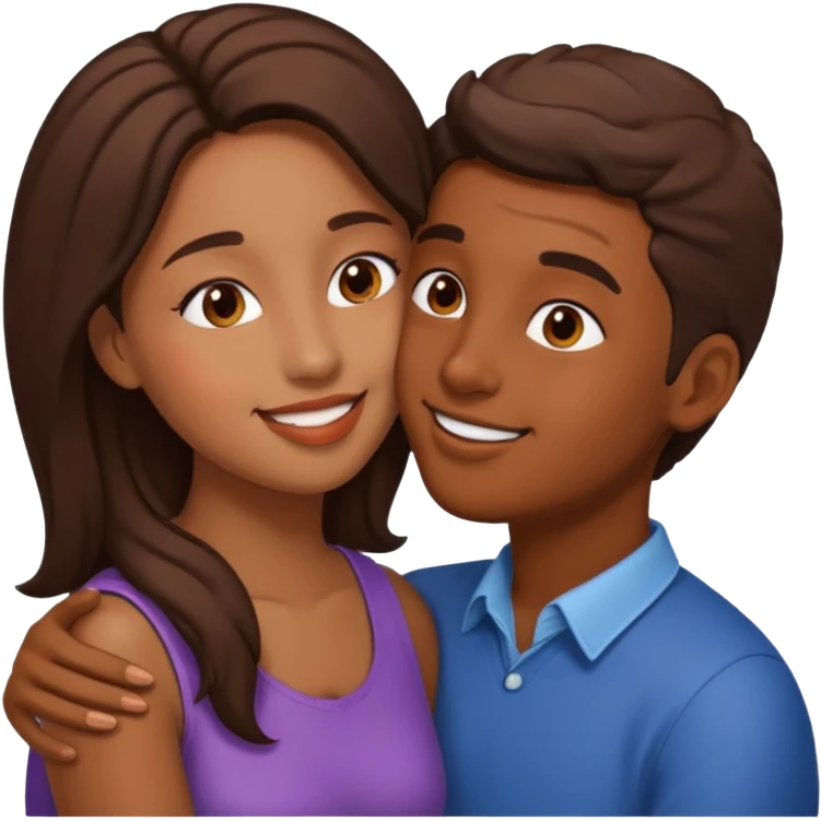 👩🏽emoji 🧑🏽 bunu öpüyor emoji