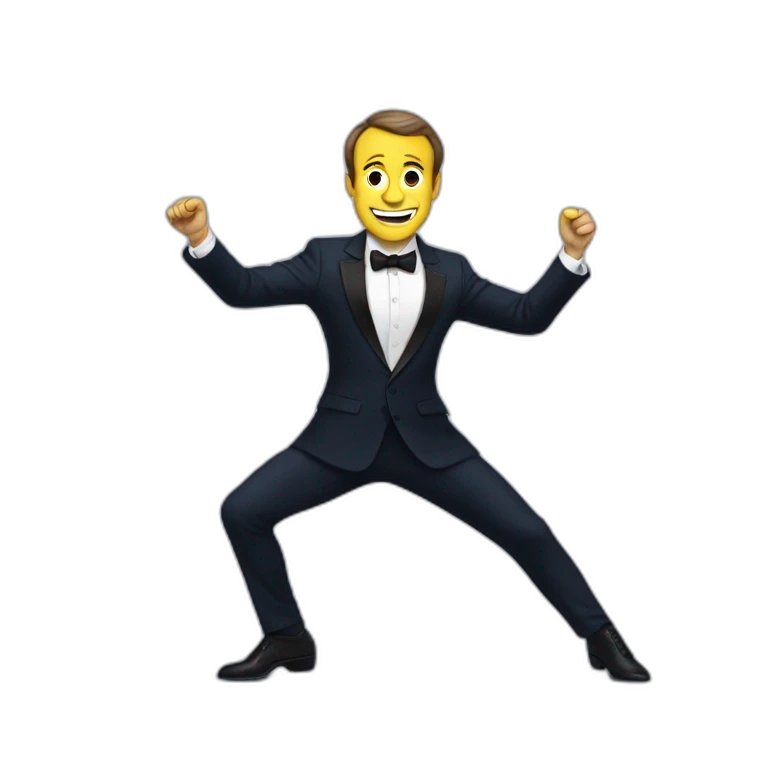 Macron qui danse emoji