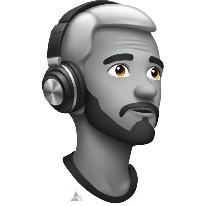 Person listening the music  emoji
