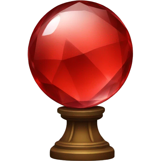 red crystal ball emoji
