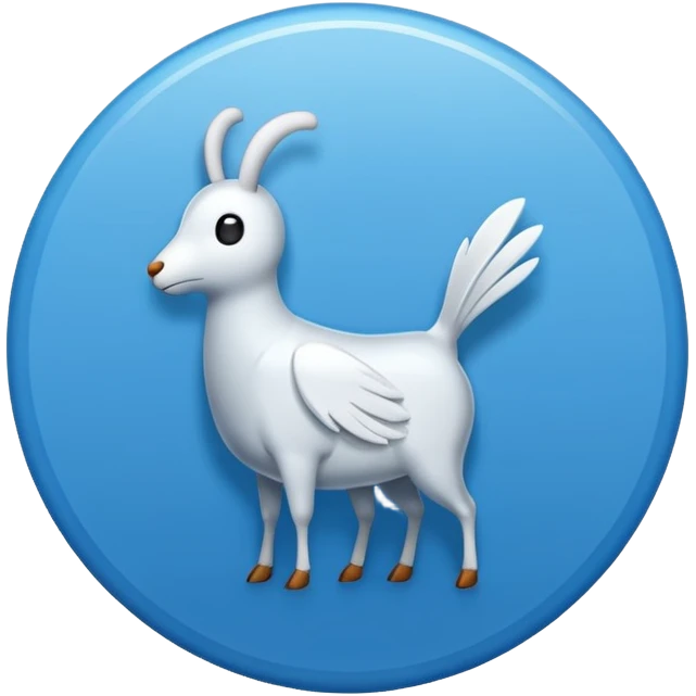 A white tick symbol on blue circle similar to verified badge emoji