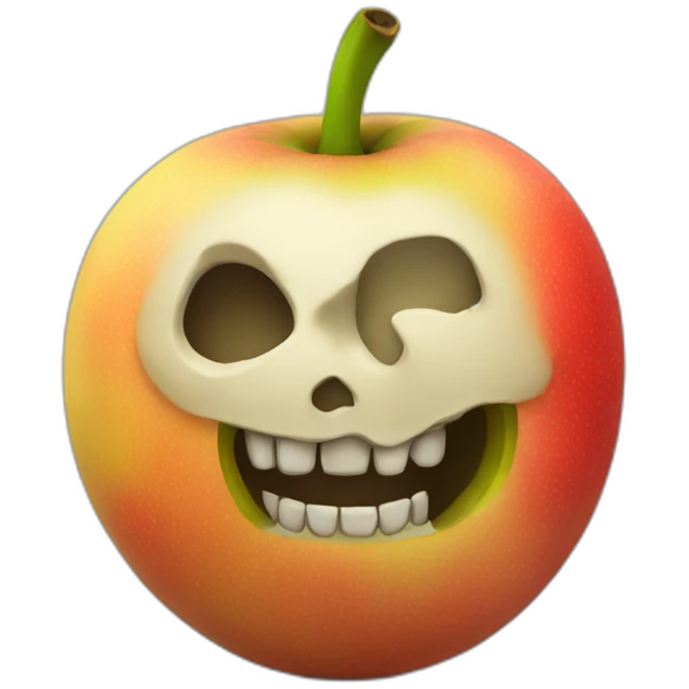 fruit that looks like skull emoji