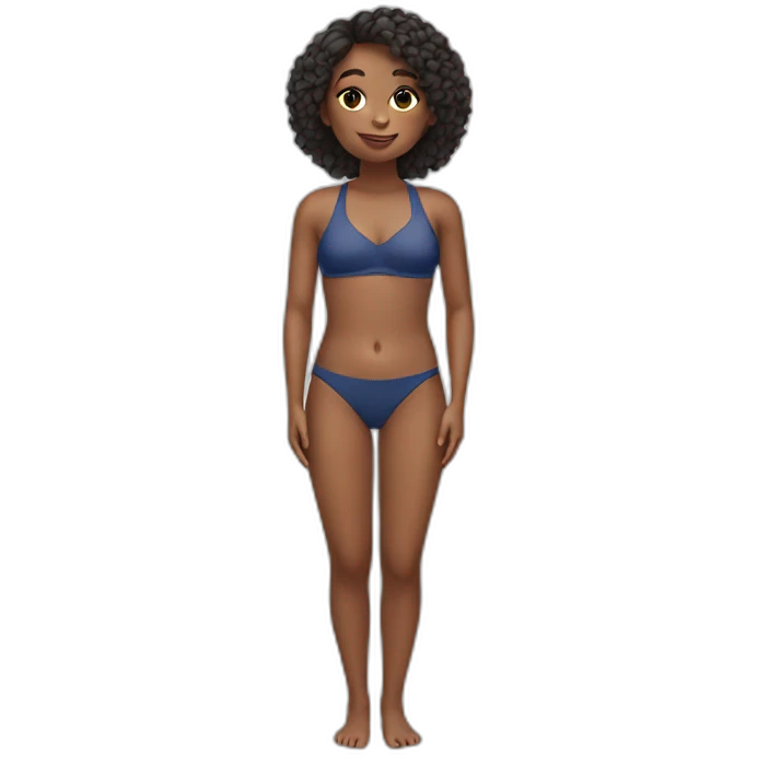 Girl in a swimsuit emoji