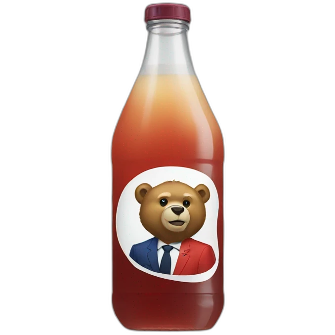 Macron drink bear emoji