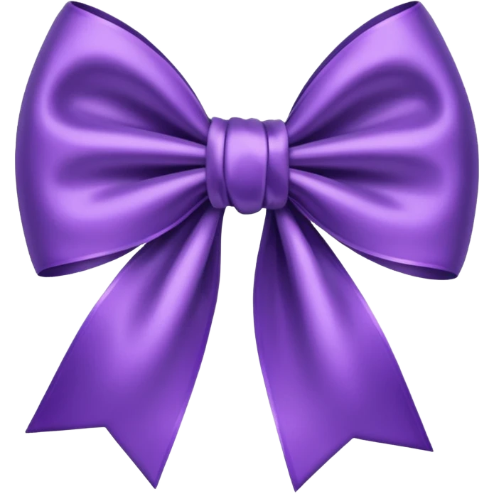 Purple bow emoji