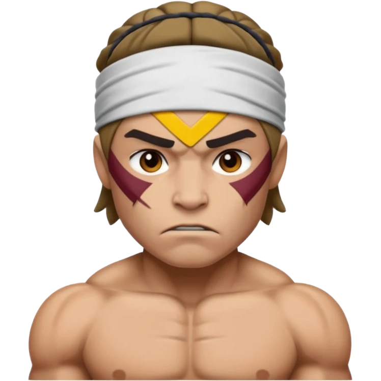 Tough fighter, one person emoji