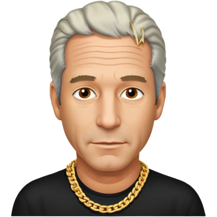 Jeffrey epstein with a gold chain emoji
