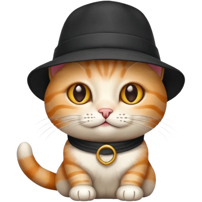 Create a cat with hat emoji
