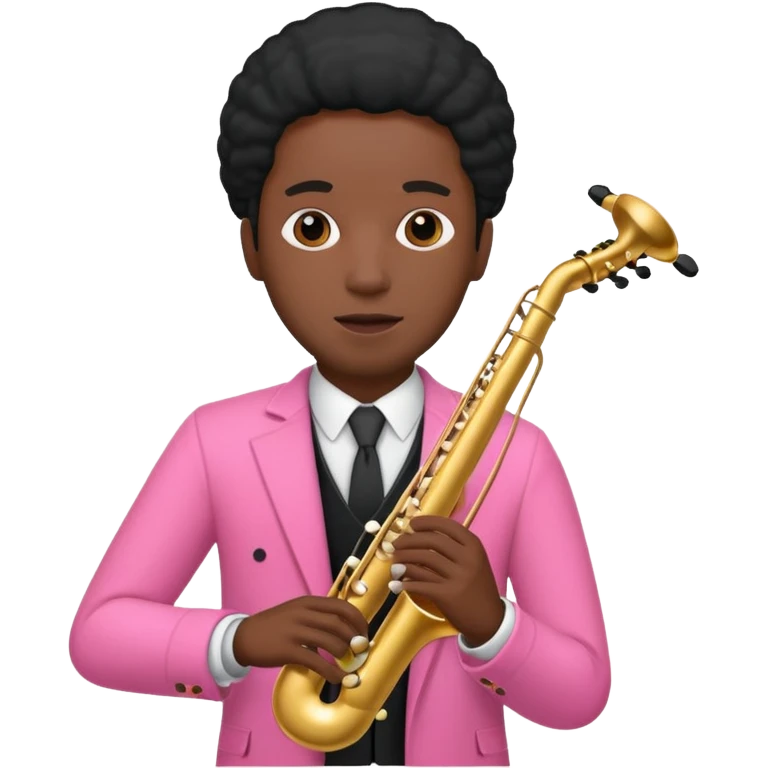 pink musician black man  emoji