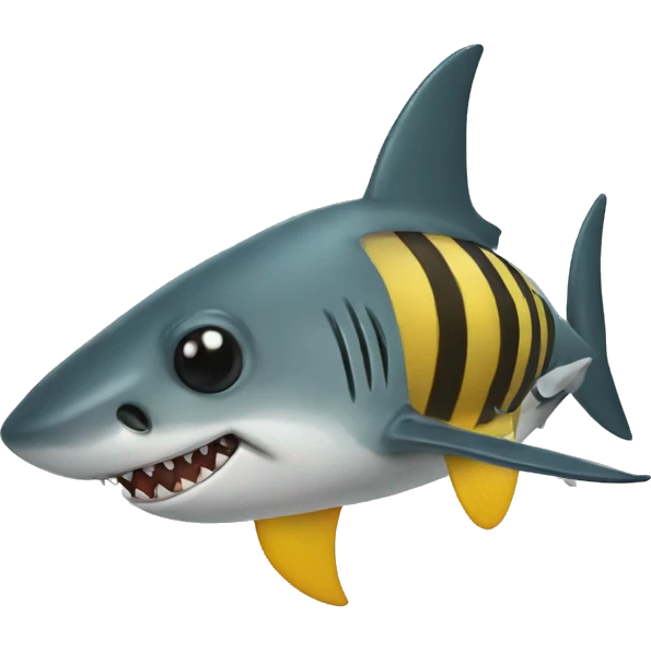 Shark bee  emoji