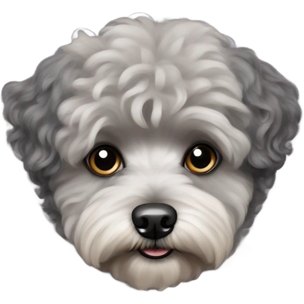Black maltipoo emoji