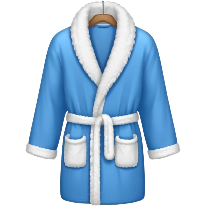 Blue bathrobe emoji
