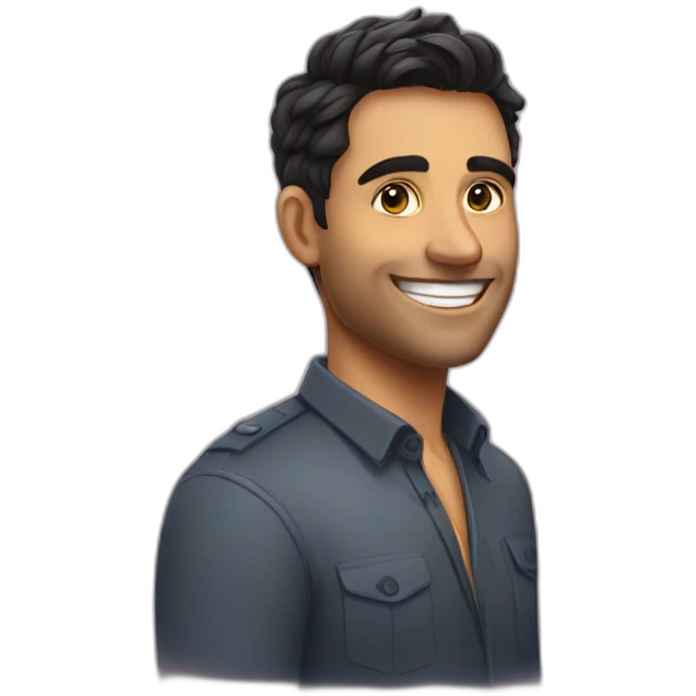 My friend Manav who is very dashing and has a great smile emoji
