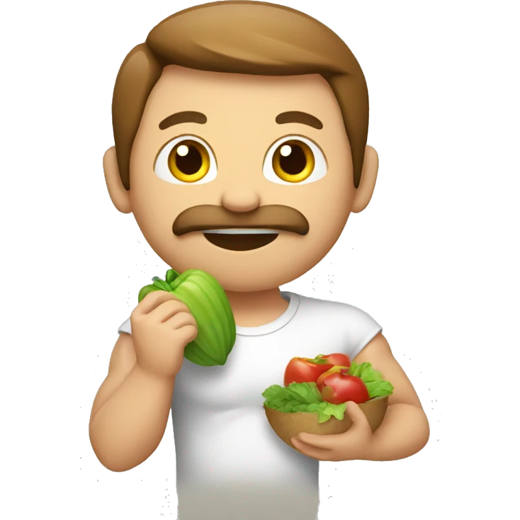 eating healthy musculr emoji