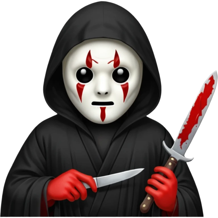 Create a ghostface emoji