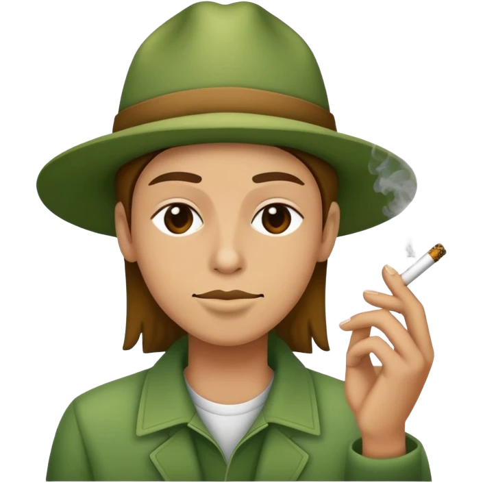 Smoking weed emoji
