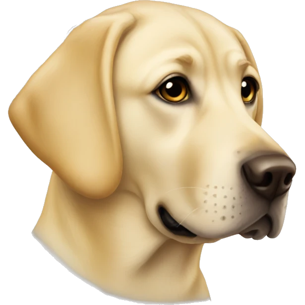 Yellow Labrador at Christmas emoji