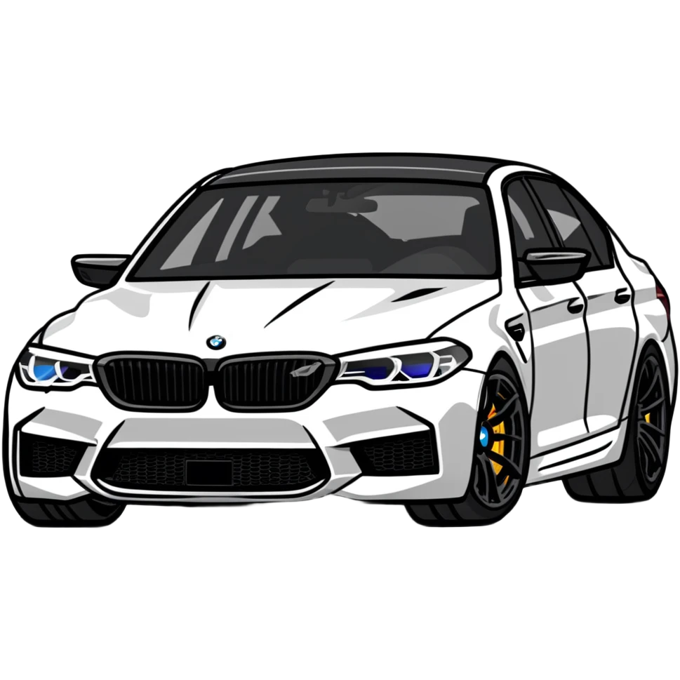 BMW M5 performance car emoji