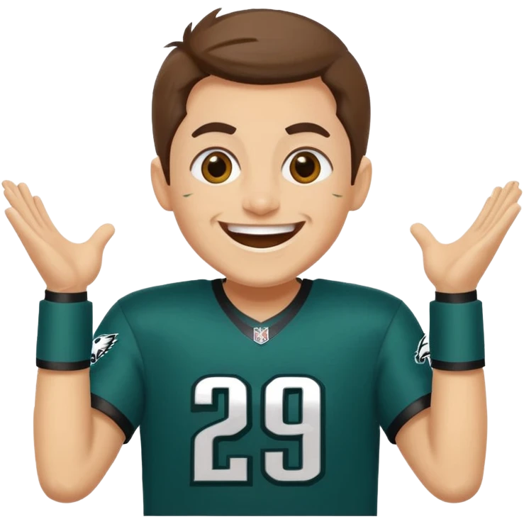 Eagles fan celebrating  emoji