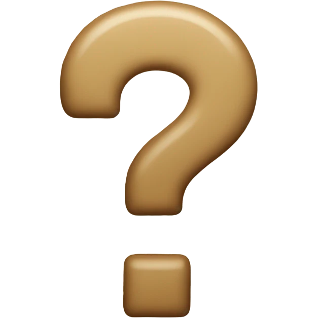 Beige question mark  emoji