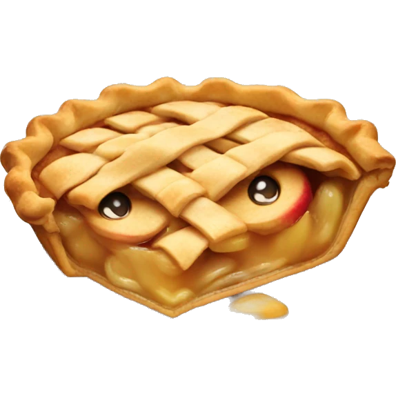 Cute apple pie  emoji